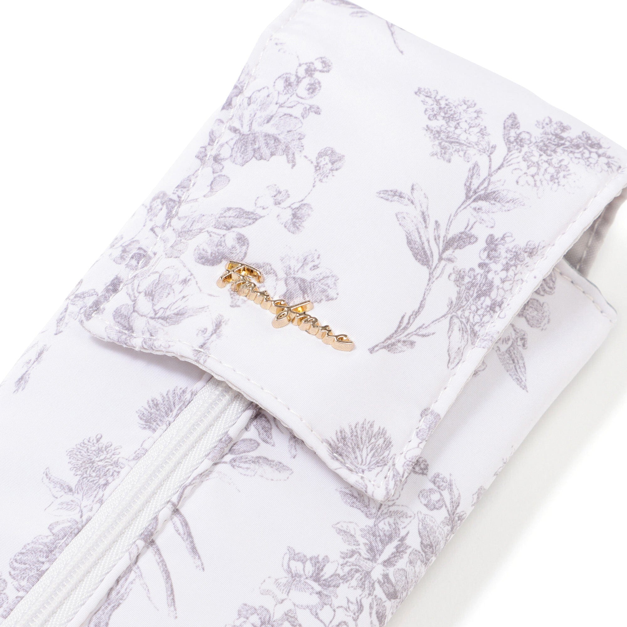 Classic Flower Hair Straightener Case Light Pink - Travel-Friendly Heat-Resistant Storage for Hair Styling Tools | Perfect for Home, Salon & On-the-Go Use