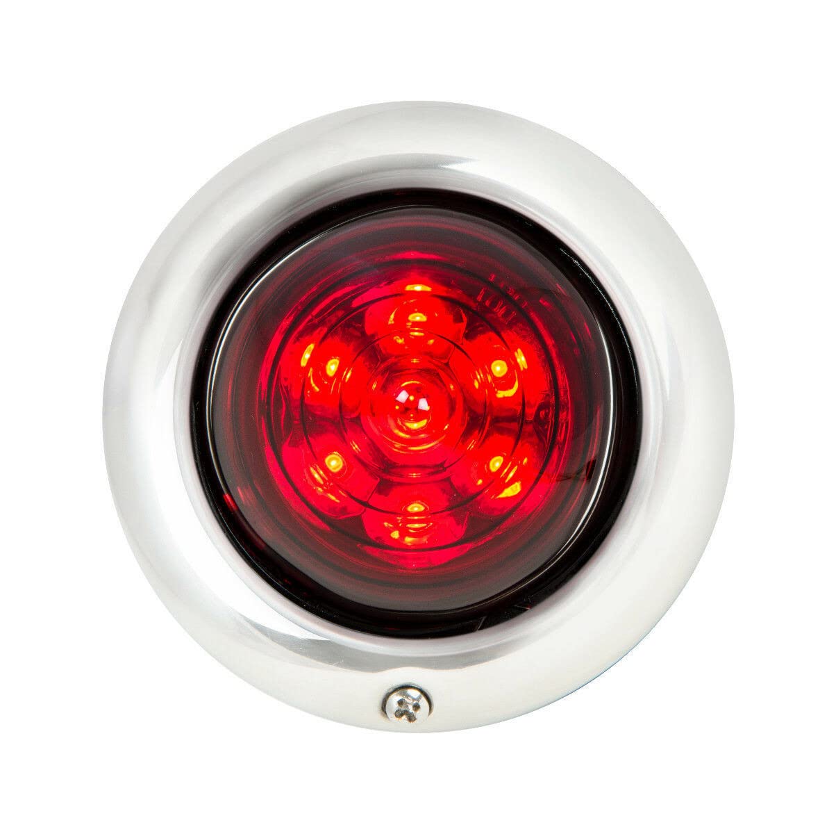 (2) Custom Baby Bullet LED Tail Lights - Red/Red Stop Turn Tail Lights for Hot Rods & Street Rods - Perfect for Classic Car Restoration & Custom Builds