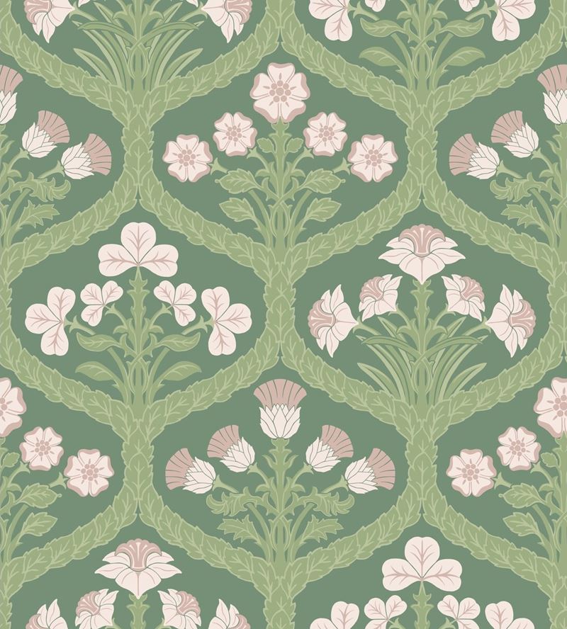 Cole & Son Floral Kingdom Multi-Color Botanical Wallpaper - Elegant Home Decor for Living Room, Bedroom & Dining Area