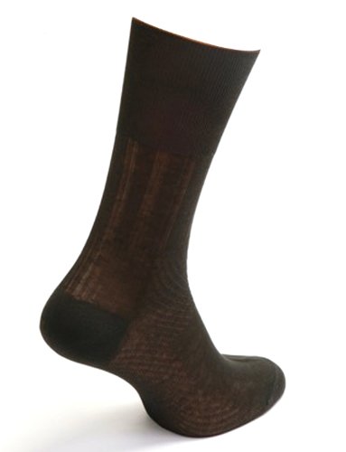 Daniel Jacob Men's Link Diabetic Socks - 100% Mercerized Cotton for Circulation & Comfort - Ideal for Diabetes, Travel & Everyday Wear