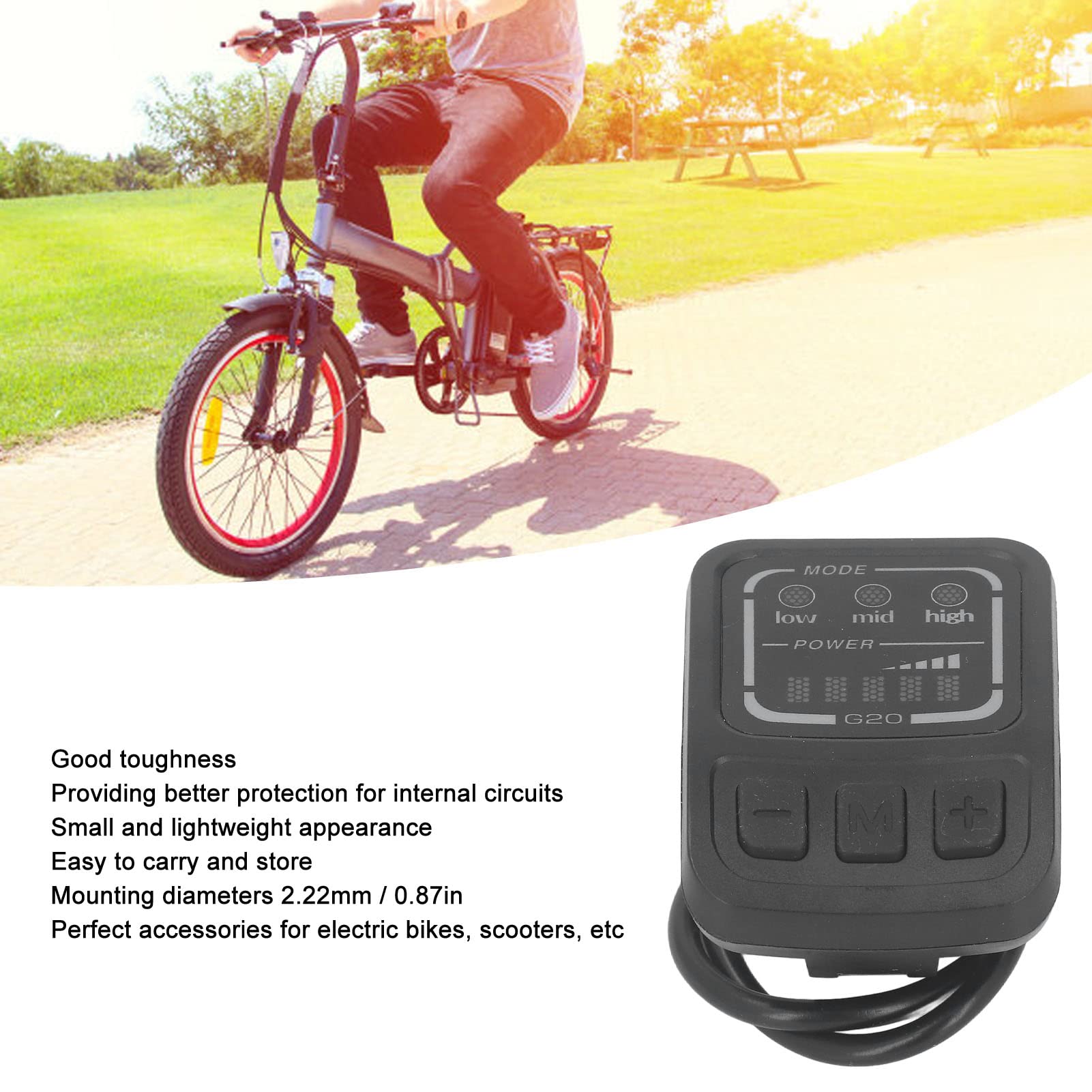 Alomejor G20 F Electric Scooter LED Display with Interface - High Visibility Screen for Commuting & Urban Travel