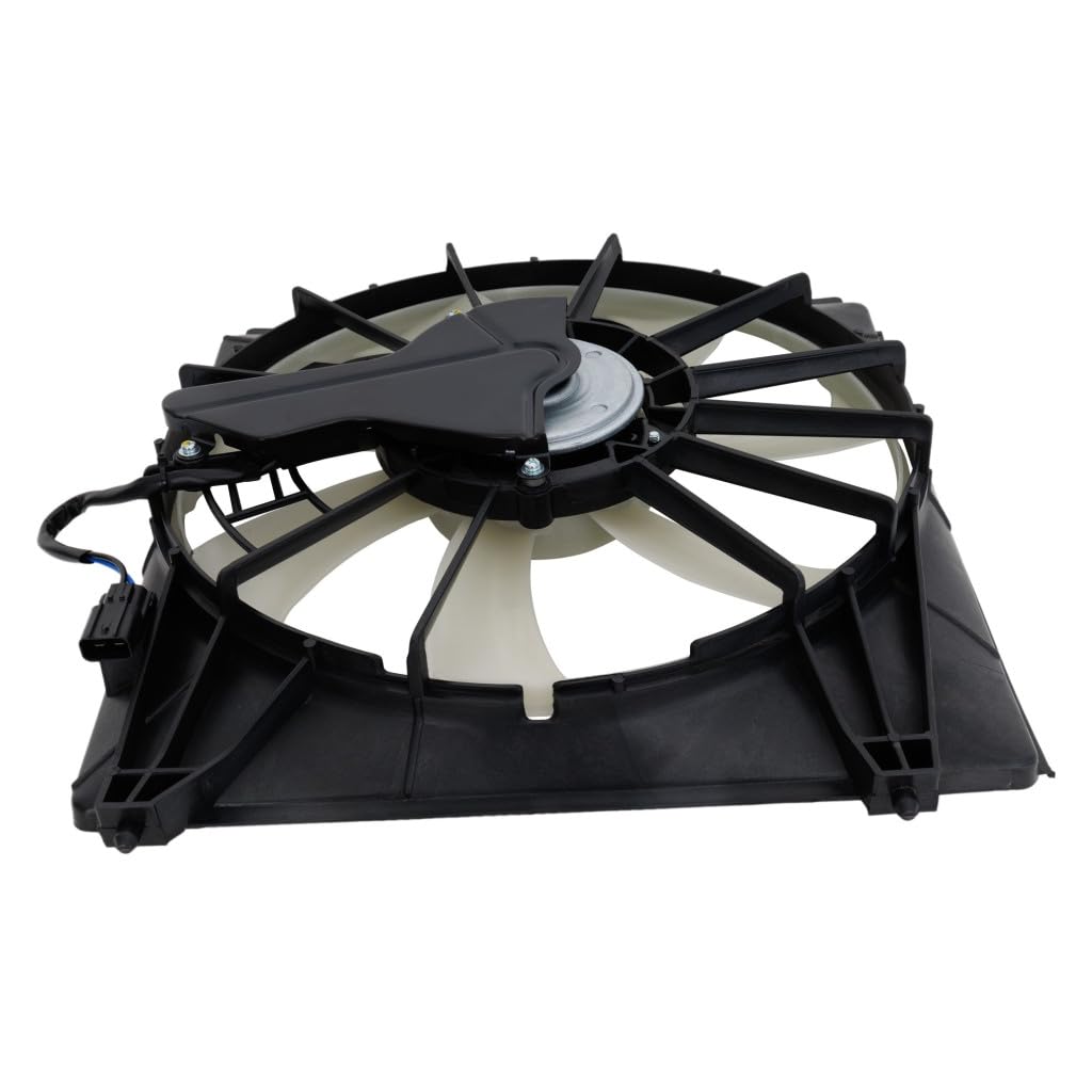 2015-2020 Acura TLX 3.5L A/C Condenser Fan Assembly Driver Side Replacement - Compatible with AC3113116, 386155J2A01, 386165J2A01 | Perfect for Summer Cooling & AC System Repair