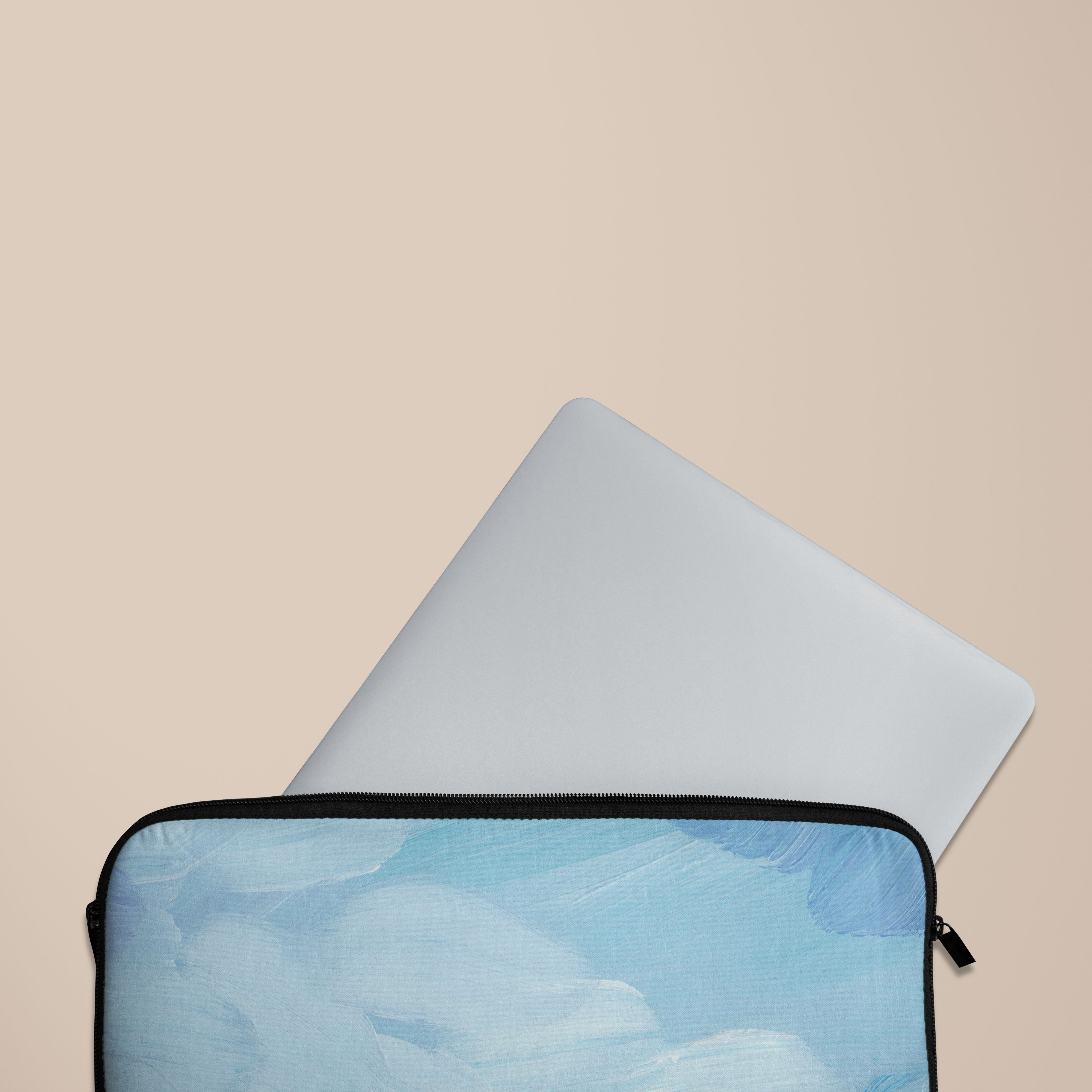 Premium Ocean Blue Laptop Sleeve - Waterproof & Shockproof Protective Case for 13-15 Inch MacBook, Dell, HP - Perfect for Travel, Office & School Use