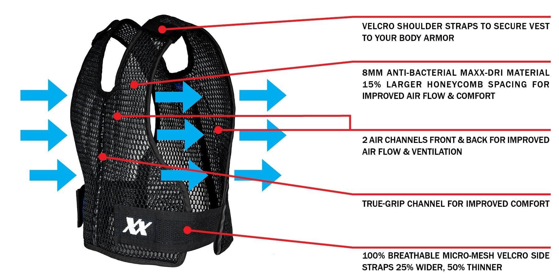 Maxx Dri Vest 4.0 - Breathable Cooling Body Armor for Tactical Training & Outdoor Sports - Stay Cool During Intense Workouts & Hot Weather Activities