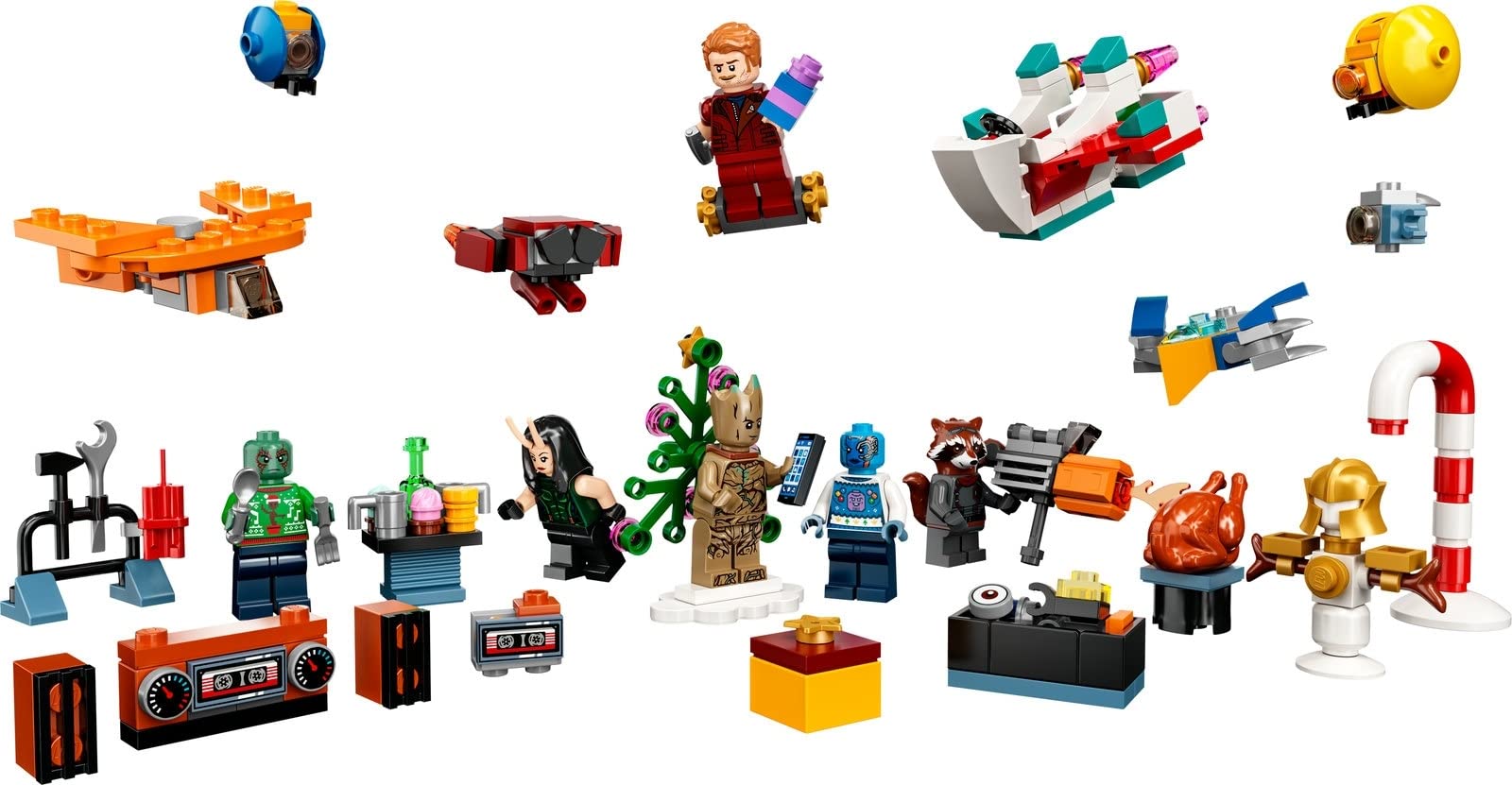 LEGO 76267 Avengers Advent Calendar & 76231 Guardians of The Galaxy Advent Calendar - Marvel Superhero Christmas Countdown Gift for Kids, Holiday Decor & Collectible Toys for Fans