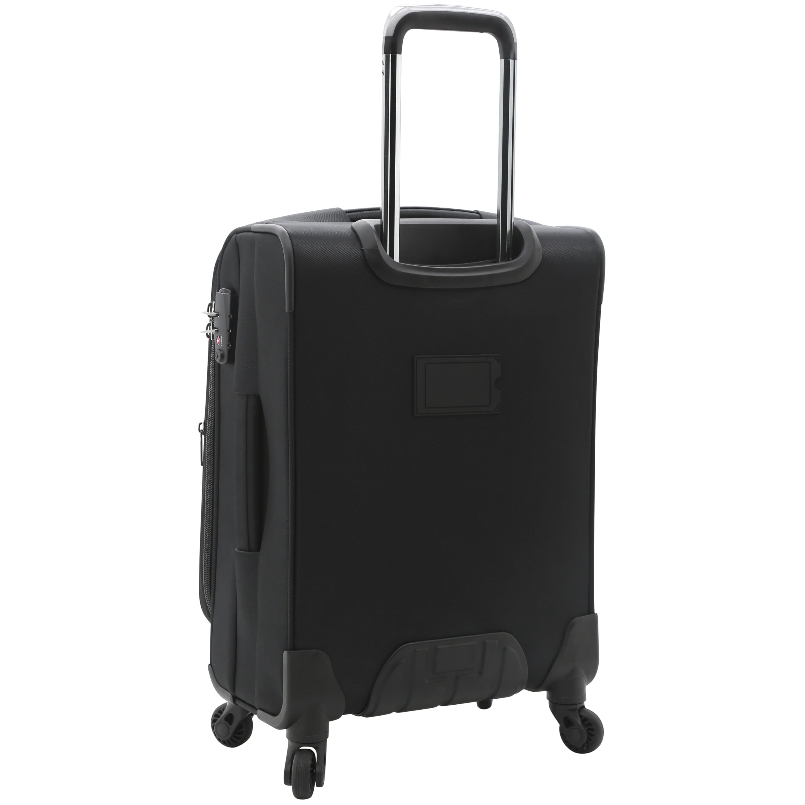 Travelers Club Explorer Expandable 28-Inch Check-In Luggage - Black Suitcase for Air Travel, Business Trips & Vacation Packing