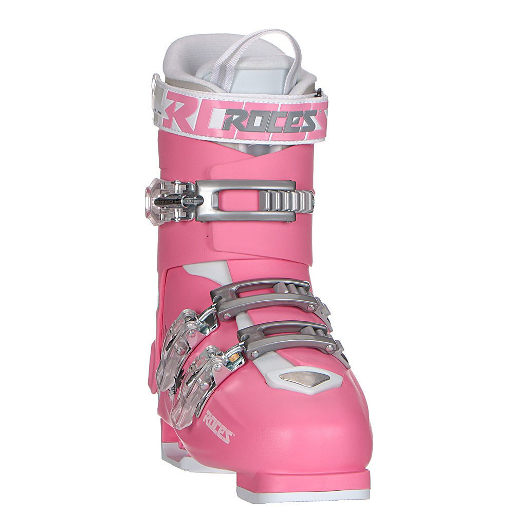 Roces Idea Free G Girls Ski Boots - Size 22-25 | Deep Pink | Comfortable & Durable Winter Sports Footwear for Kids | Perfect for Skiing, Snowboarding & Outdoor Winter Activities
