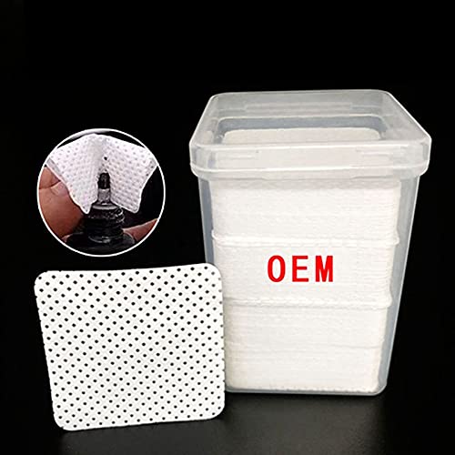 Dorakitten Eyelash Glue Wipes - 400PCS Soft & Lint-Free Cotton Pads for Lash Extensions, Nail Art & Makeup Removal | Portable & Lightweight | Perfect for Salon, Home Use & Travel
