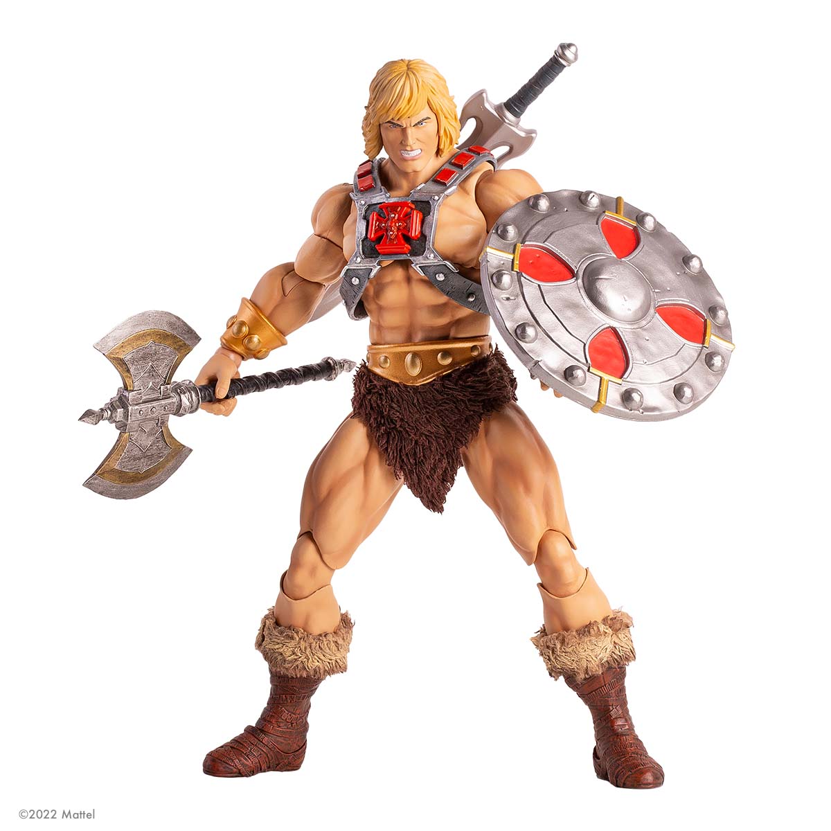 He-Man Deluxe 1/6 Scale Action Figure - Mondo Exclusive Timed Edition Collectible | Masters of the Universe Display Piece for Fans & Collectors