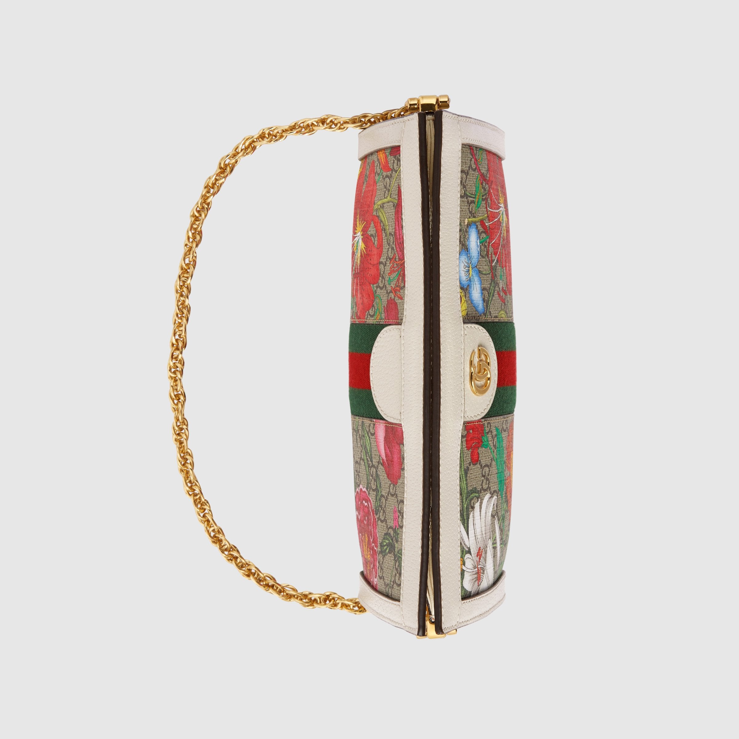 Gucci Ophidia GG Flora Small Shoulder Bag in White | Luxury Crossbody Purse for Women | Perfect for Date Night & Evening Events