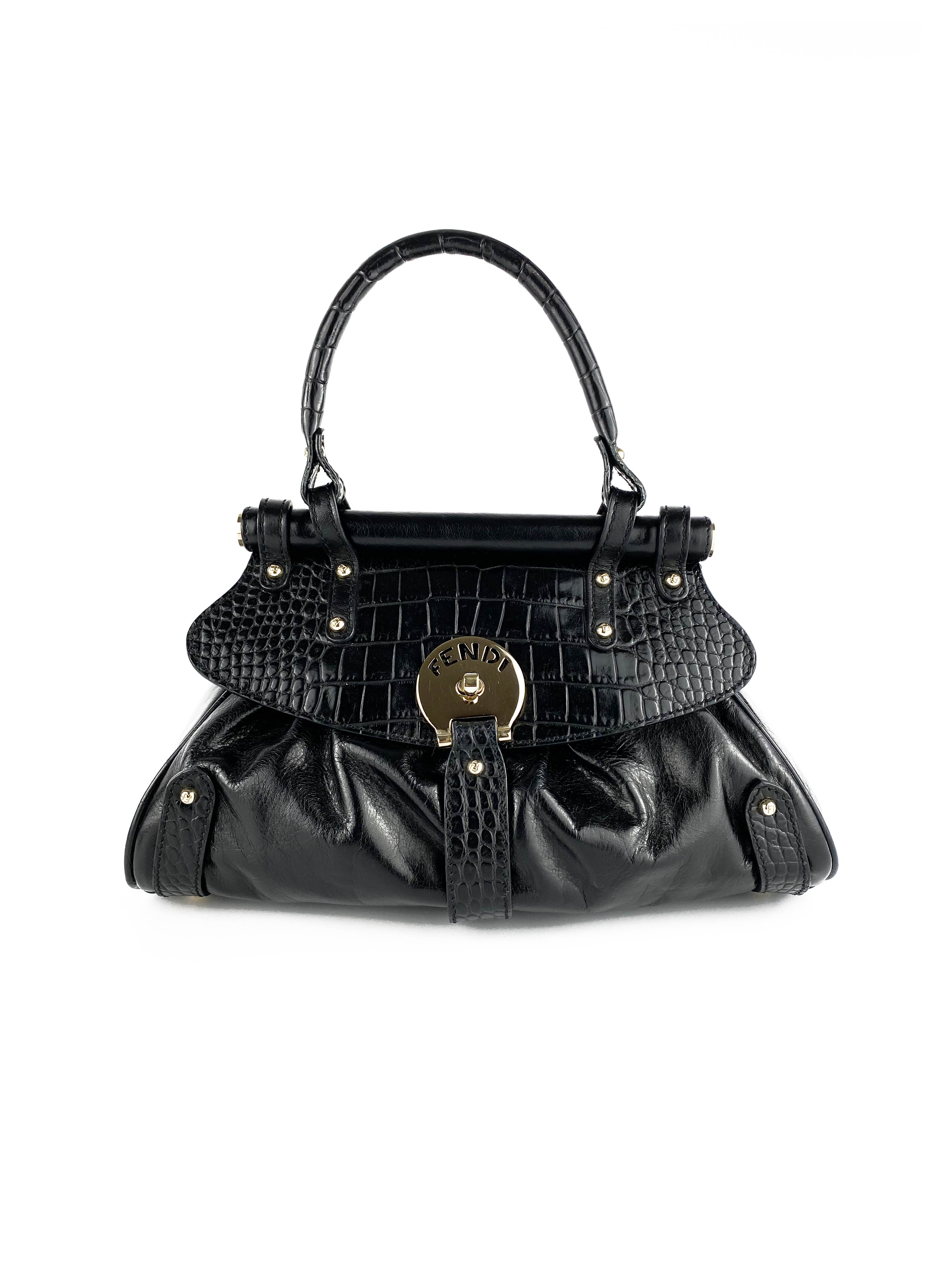 Fendi Black Magic Picola Bag - Luxury Leather Shoulder Bag for Women | Perfect for Work, Travel & Evening Events