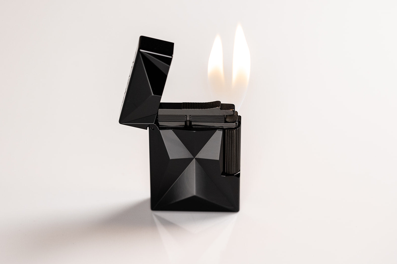 S.T. Dupont Fire X Black Ligne 2 Premium Butane Lighter - Luxury Cigar & Cigarette Accessory for Gifts, Collectors & Smoking Enthusiasts