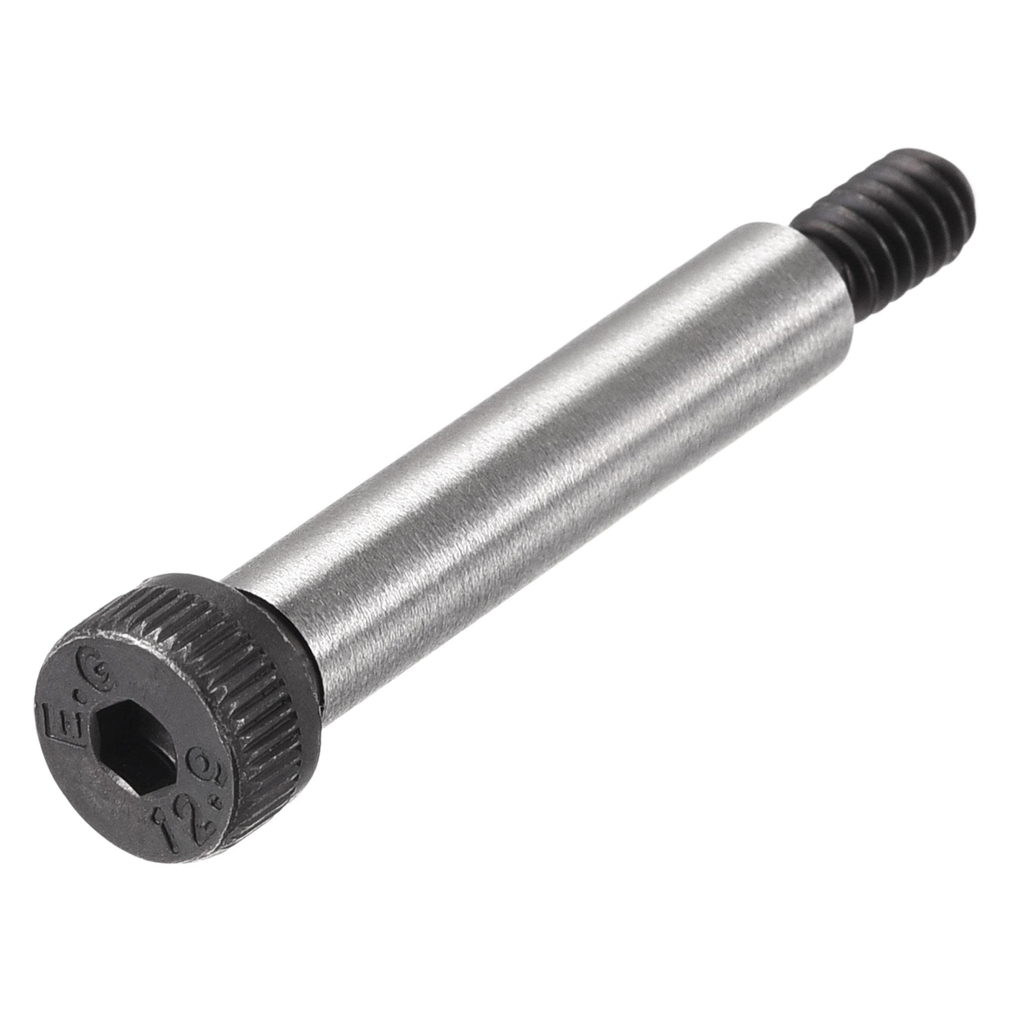 uxcell Alloy Steel Hex Socket Shoulder Screws 1-1/2
