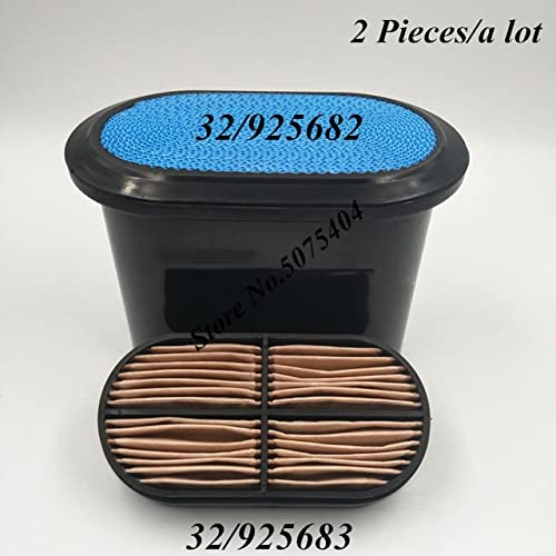 2 Pack ZPTECH Air Filter 32/925683 & 32/925682 - Heavy Duty Diesel Air Filter Element Compatible with JCB Trucks & Equipment | Replacement Air Cleaner for Construction & Agricultural Machinery