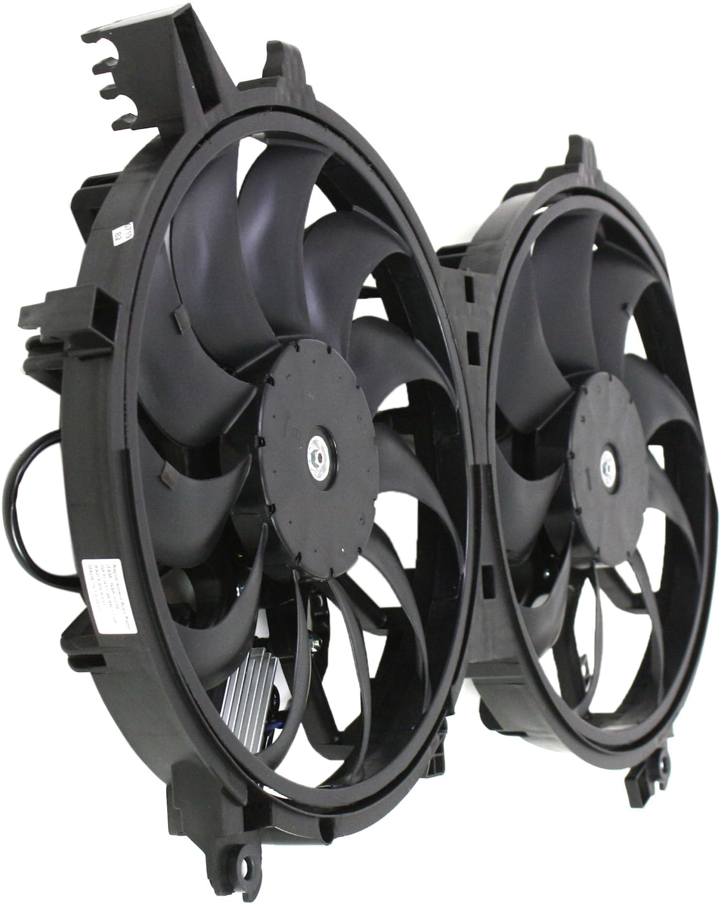 Nissan 370Z Radiator Fan Assembly with Controller (2009-2020) - Infiniti Q60 Cooling Fan Replacement (2014-2015) - Includes Control Module - Perfect for Automatic & Manual Transmission Repair & Maintenance