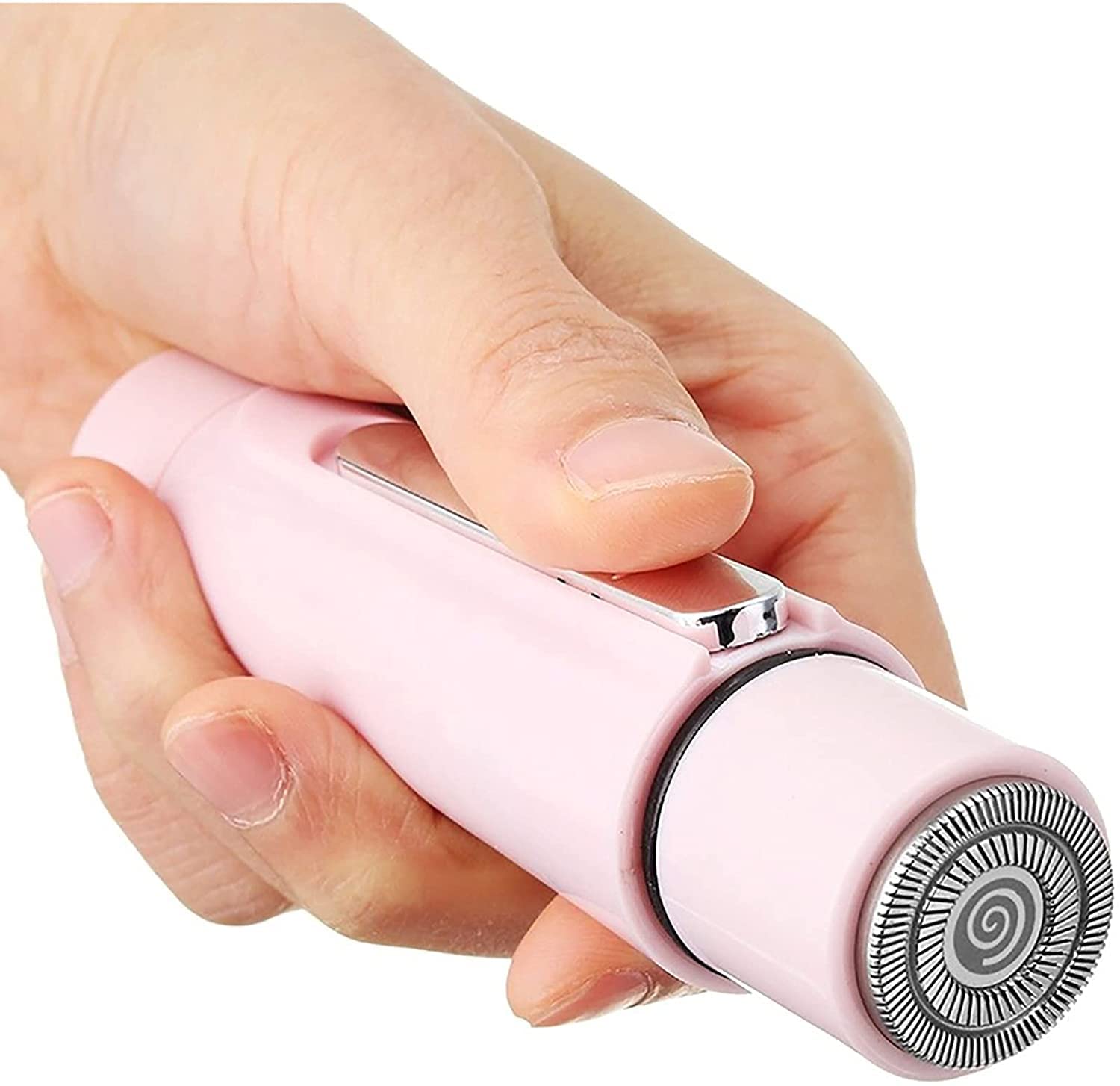 JYYBN Electric Hair Trimmer for Men & Women - Painless Mini Hair Shaver, Waterproof Stainless Steel Nose & Ear Hair Trimmer with Metal Blades - Perfect for Beard, Body Grooming & Personal Care at Home or Travel