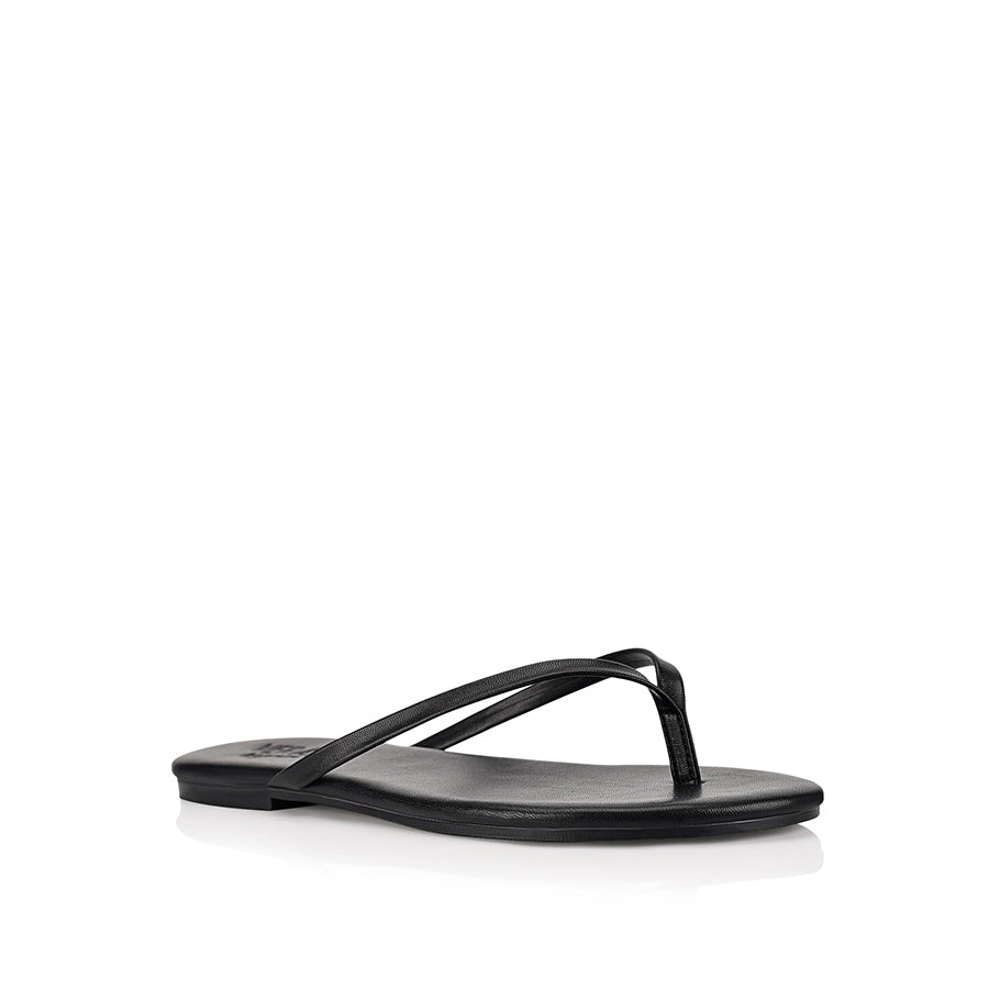 Black Tori Thongs - Comfortable Flip Flops for Women - Perfect for Beach, Pool, and Summer Outfits