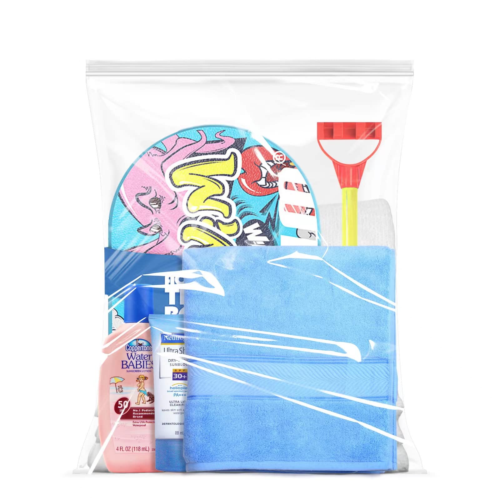 12 Pack 5 Gallon Reclosable Zipper Storage Bags - 18