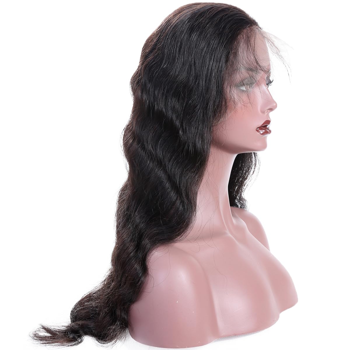 KUN 360 Lace Front Human Hair Wigs for Black Women - 12 Inch Body Wave Wig with Pre-Plucked Natural Hairline, Bleached Knots & Baby Hair | 150% Density Natural Color Human Hair Wigs for Daily Wear, Parties & Special Occasions