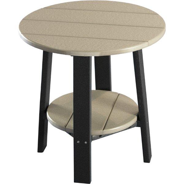Modern Poly Deluxe End Table - Stylish & Durable Side Table for Living Room, Bedroom, or Office - Perfect for Holding Lamps, Books, and Decor
