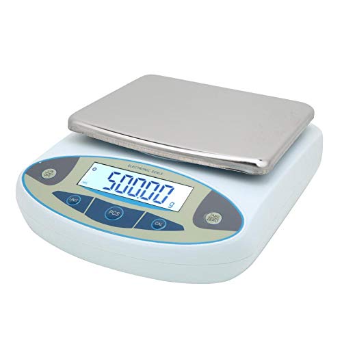 3000g x 0.01g Precision Digital Electronic Balance Scale - Laboratory, Jewelry & Kitchen Weighing Scale with 100-240V AC Adapter (US Plug) - Perfect for Scientific Research, Gemstone Measurement & Baking Ingredients