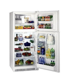 Frigidaire GLTT23V8GW/MW 20.5 Cu.Ft Top Mount Refrigerator 220V - Energy Efficient Large Capacity Fridge for Home, Kitchen, Office, and Restaurant Use