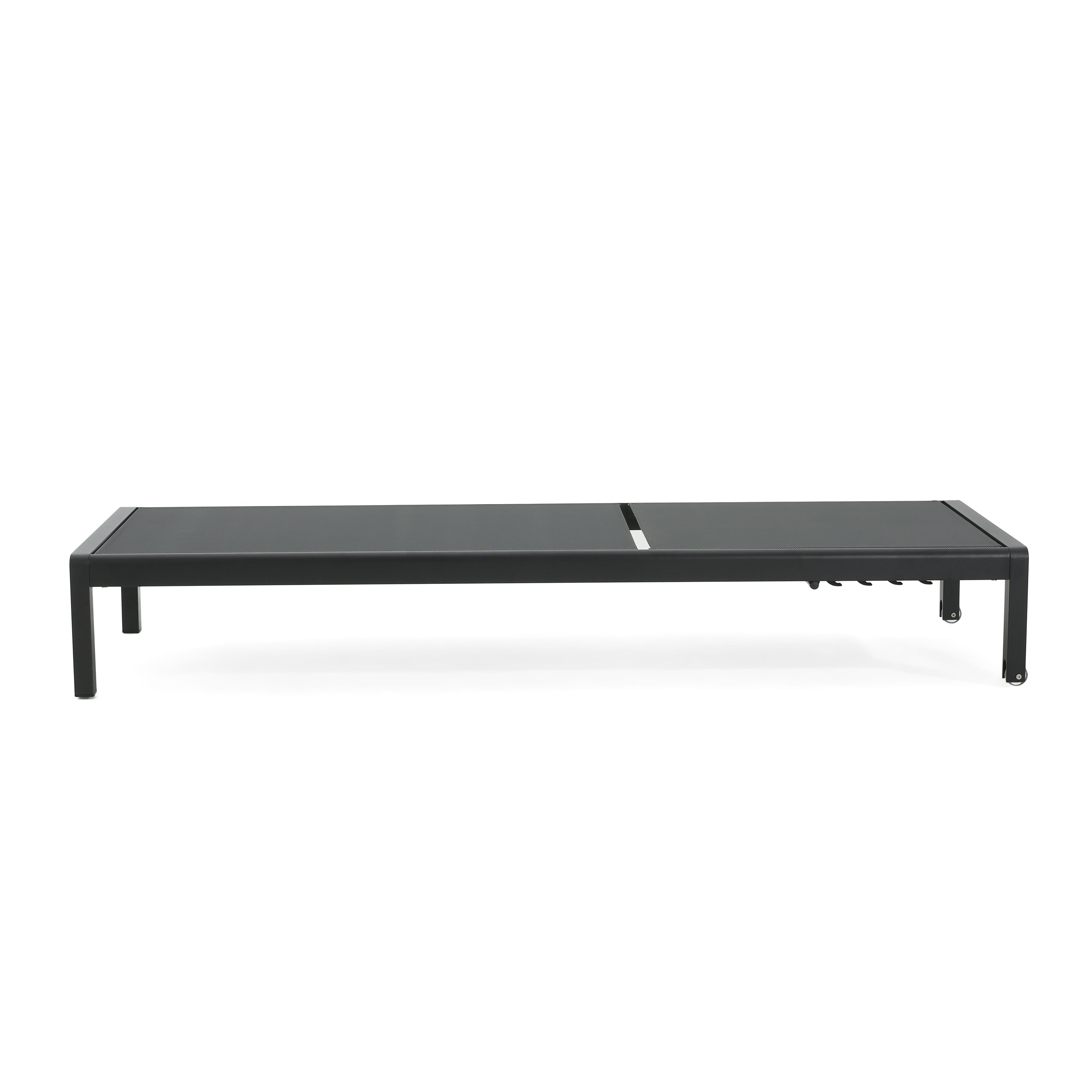 Cape Coral KD Chaise Lounge Set of 2 - Black Modern Patio Furniture for Outdoor Relaxation | Perfect for Poolside, Backyard, and Garden Lounging