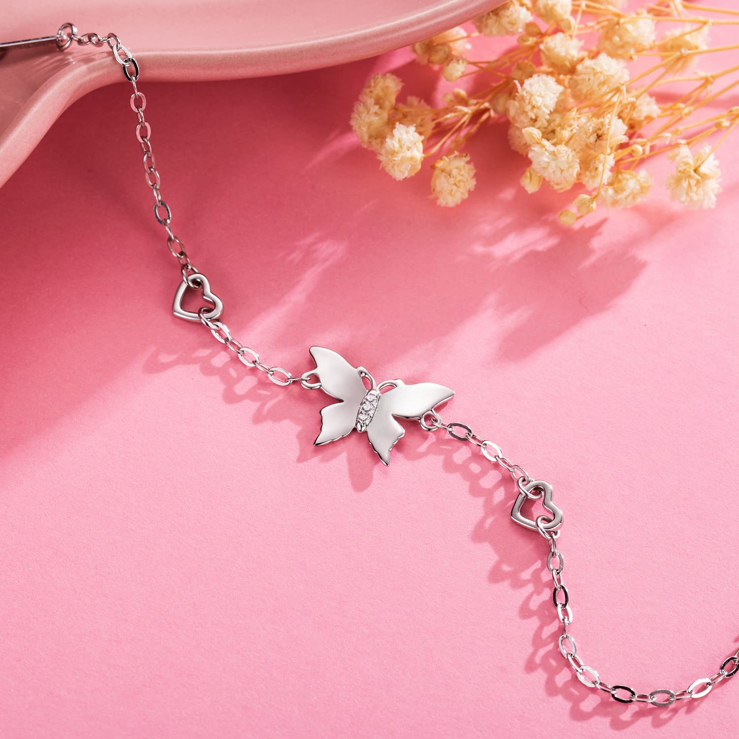 Elegant Butterfly Ankle Bracelets for Women - Adjustable Foot Chain Jewelry for Summer, Beach, Wedding & Boho Style Outfits