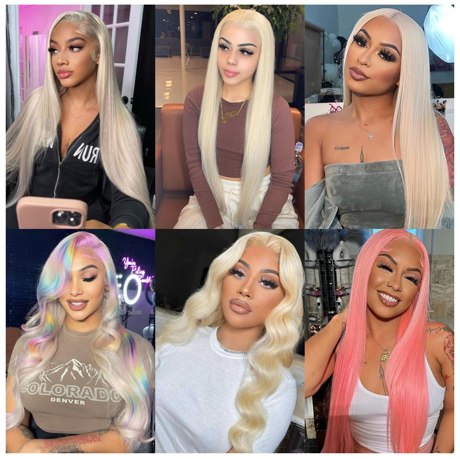 613 Blonde Lace Front Wig Human Hair 13x6 HD Lace Frontal - 180% Density Straight Glueless Wig with Baby Hair & Pre-Plucked Hairline (30 Inch) - Perfect for Cosplay, Daily Wear & Special Occasions