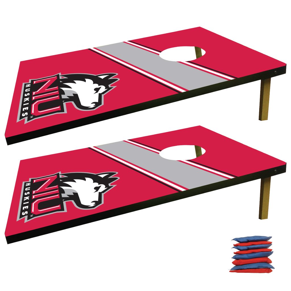 VictoryStore Gift Games - Northern Illinois University Cornhole Bag Toss Game Set for Tailgating, Backyard Parties & College Events - Official NIU Huskies Outdoor Bean Bag Toss