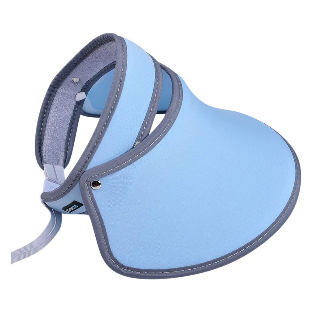 Women's Sun Protection Visor Hat - UV Straw Beach Hat for Outdoor & Sports