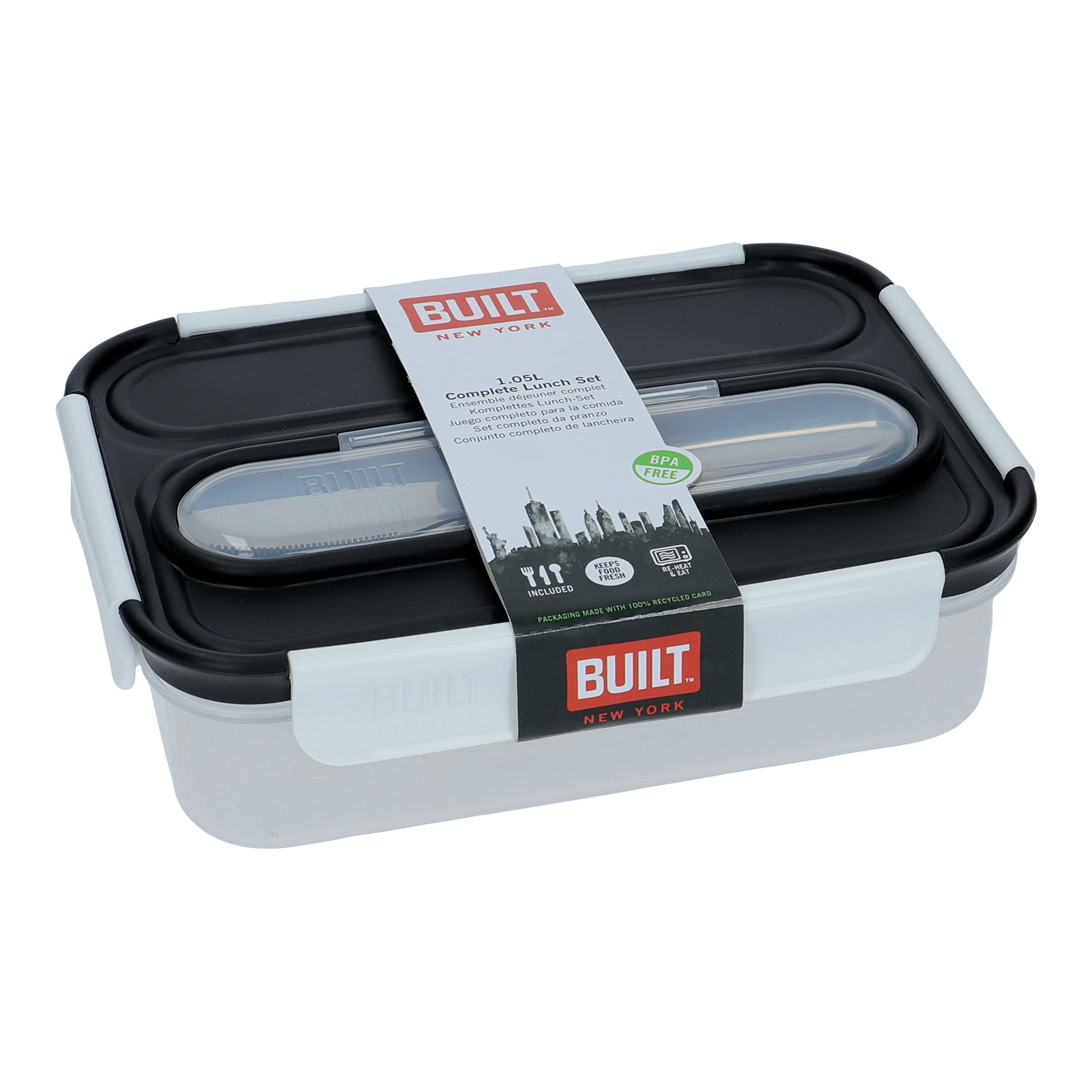 Premium 1L Bento Lunch Box with Utensil Set | Leak-Proof & Durable | Perfect for Office, School & Outdoor Meals