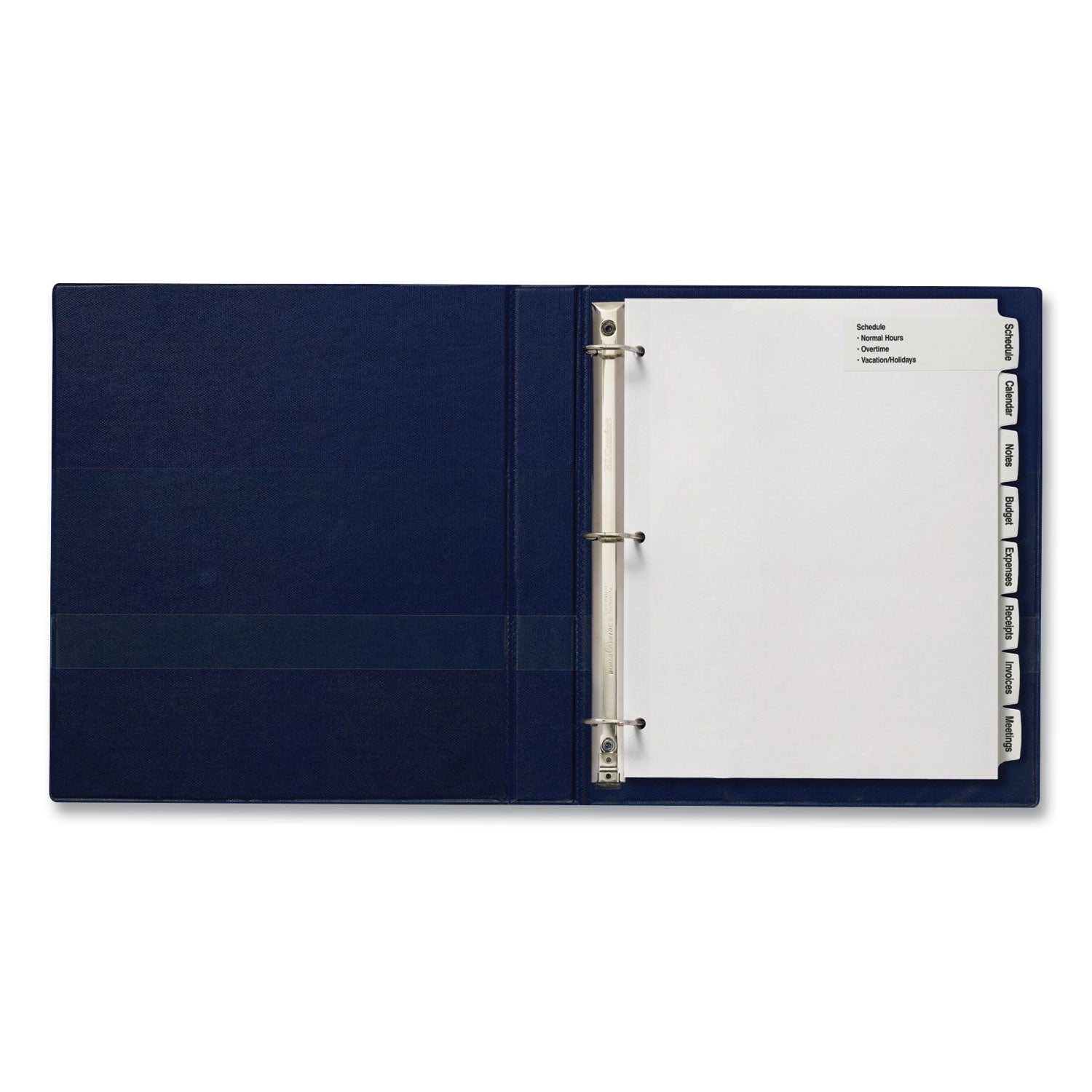 Avery® Big Tab Printable Large White Label Tab Dividers - 8 Tabs, 11 x 8.5 Inches, White, 4 Sets - Perfect for Office Organization, Filing Systems & School Binders