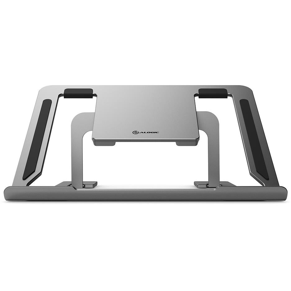 ALOGIC Metro Adjustable Folding Laptop Stand for MacBook & Notebooks - Space Grey | Ergonomic Portable Computer Riser for Home, Office & Travel Use