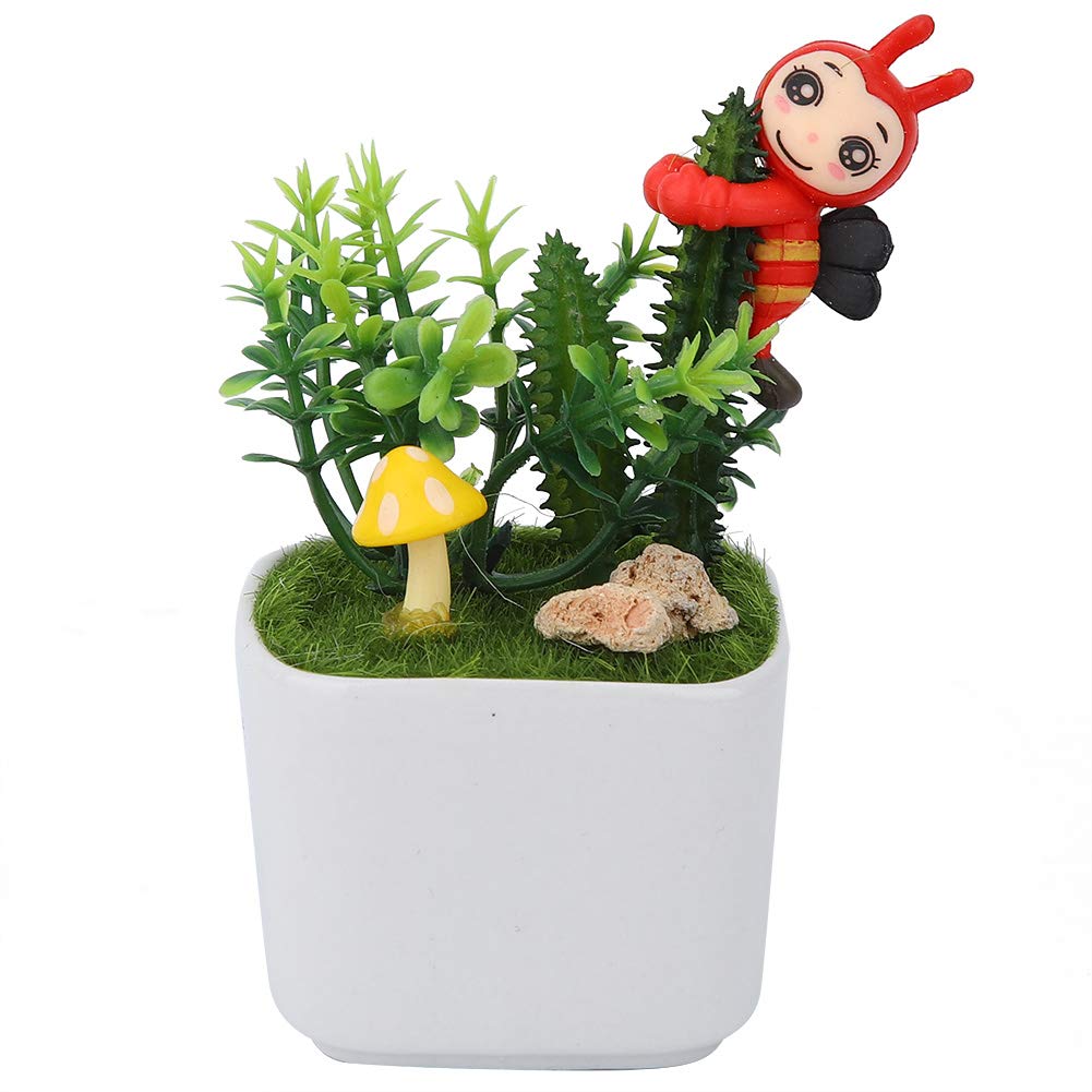 Premium Artificial Potted Plant - Realistic Fake Yellow Bee Plant for Home & Office Decor - Perfect for Living Room, Bedroom, Hotel, Bookstore & Cafe Decoration