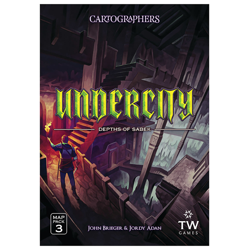 Cartographers Heroes: Undercity Map Pack 3 Expansion Set - Fantasy Board Game Accessory for Tabletop RPG & Strategy Gaming