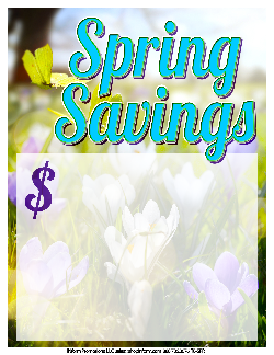 100-Pack Sale Tags for Retail Stores - Spring Savings Promotion Labels for Clearance, Discount & Seasonal Sales - Perfect for Clothing, Grocery & Boutique Shops