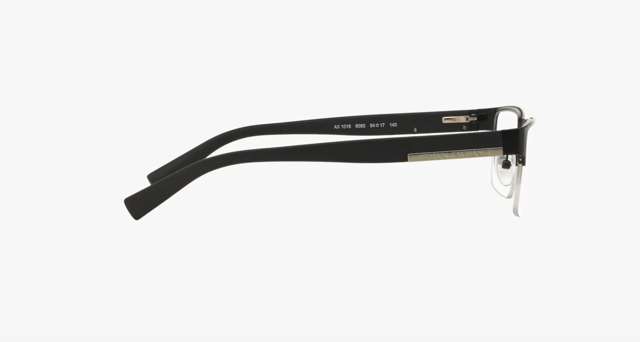 Armani Exchange AX1018 Men's Rectangular Prescription Glasses Frames - Lightweight & Durable Eyewear for Work, Driving & Everyday Use