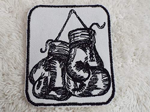Custom Embroidered Iron On Boxing Gloves Patch - High Quality Fabric Patch for DIY Clothing, Jackets, Hats & Bags - Perfect for Boxing Gyms, Sports Teams & Personalized Gifts