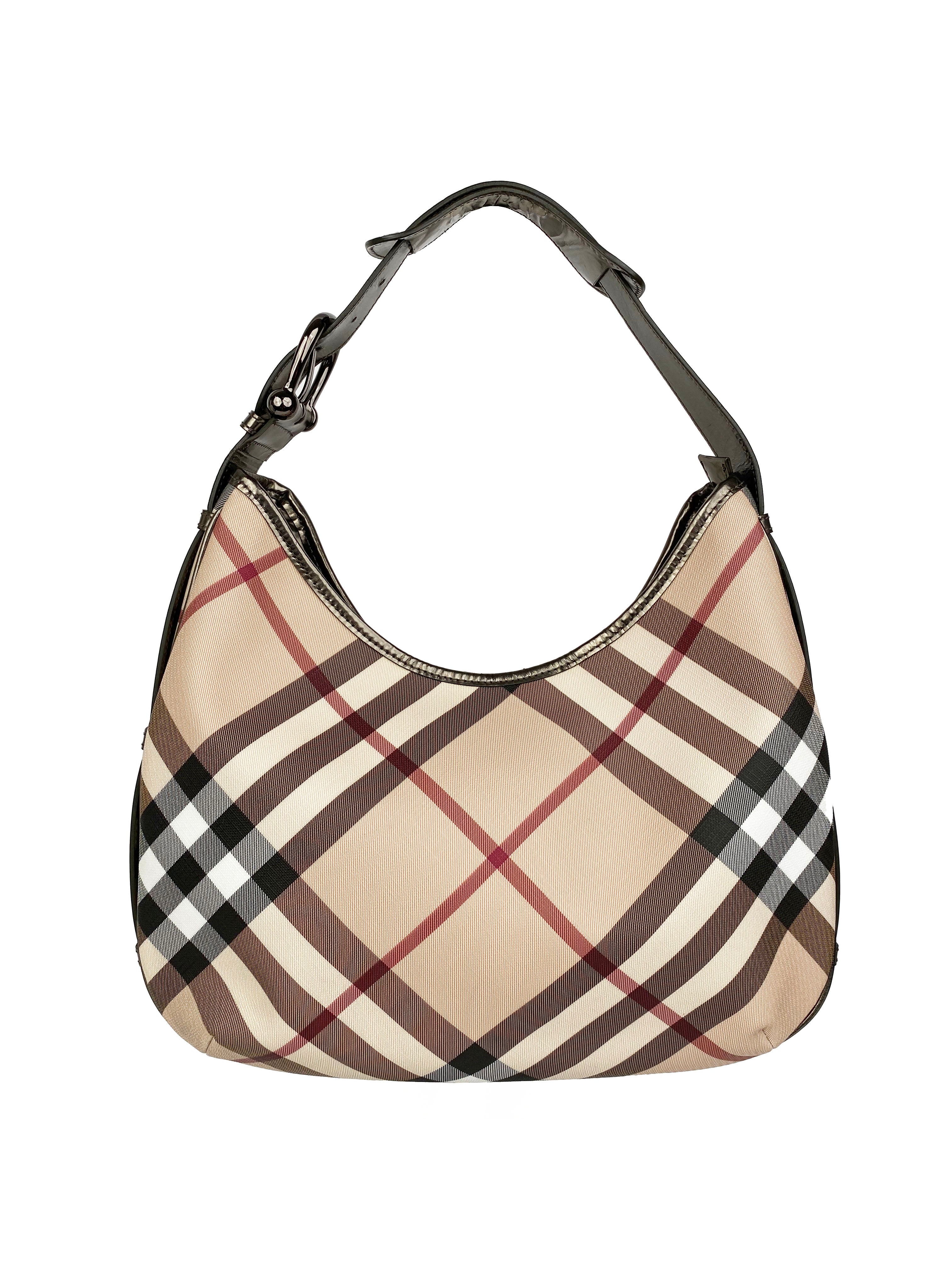 Burberry Large Haymarket Check Tote Bag - Luxury Designer Handbag for Women, Stylish & Spacious Shoulder Bag - Perfect for Work, Travel & Everyday Use