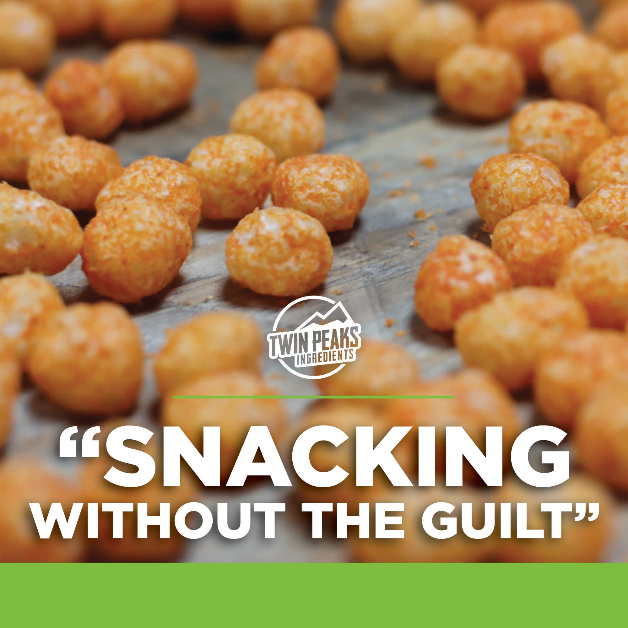 Twin Peaks Protein Puffs - Keto Friendly Low Carb Snack, Jalapeno Cheddar Flavor (10.6oz, 21g Protein, 2g Net Carbs) | High Protein Crunchy Healthy Snacks for Weight Loss, Gym & On-the-Go Lifestyle