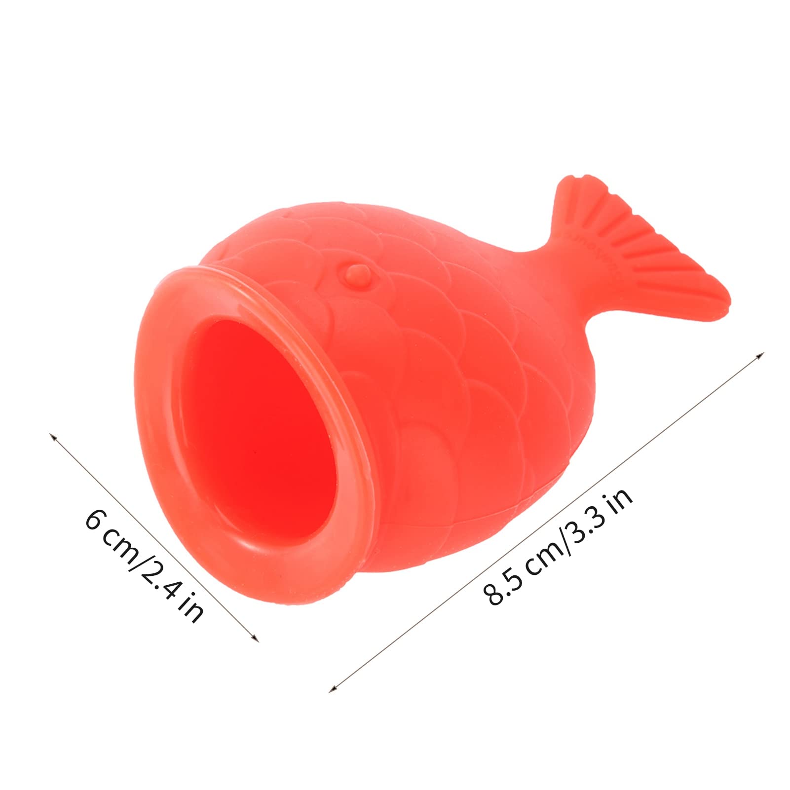 Fish Shaped Lip Plumper Tool for Women - Silicone Lip Enhancer & Pout Pump for Fuller Lips - Portable Hand Size Lip Plumping Device for Makeup, Beauty & Self Care Routine