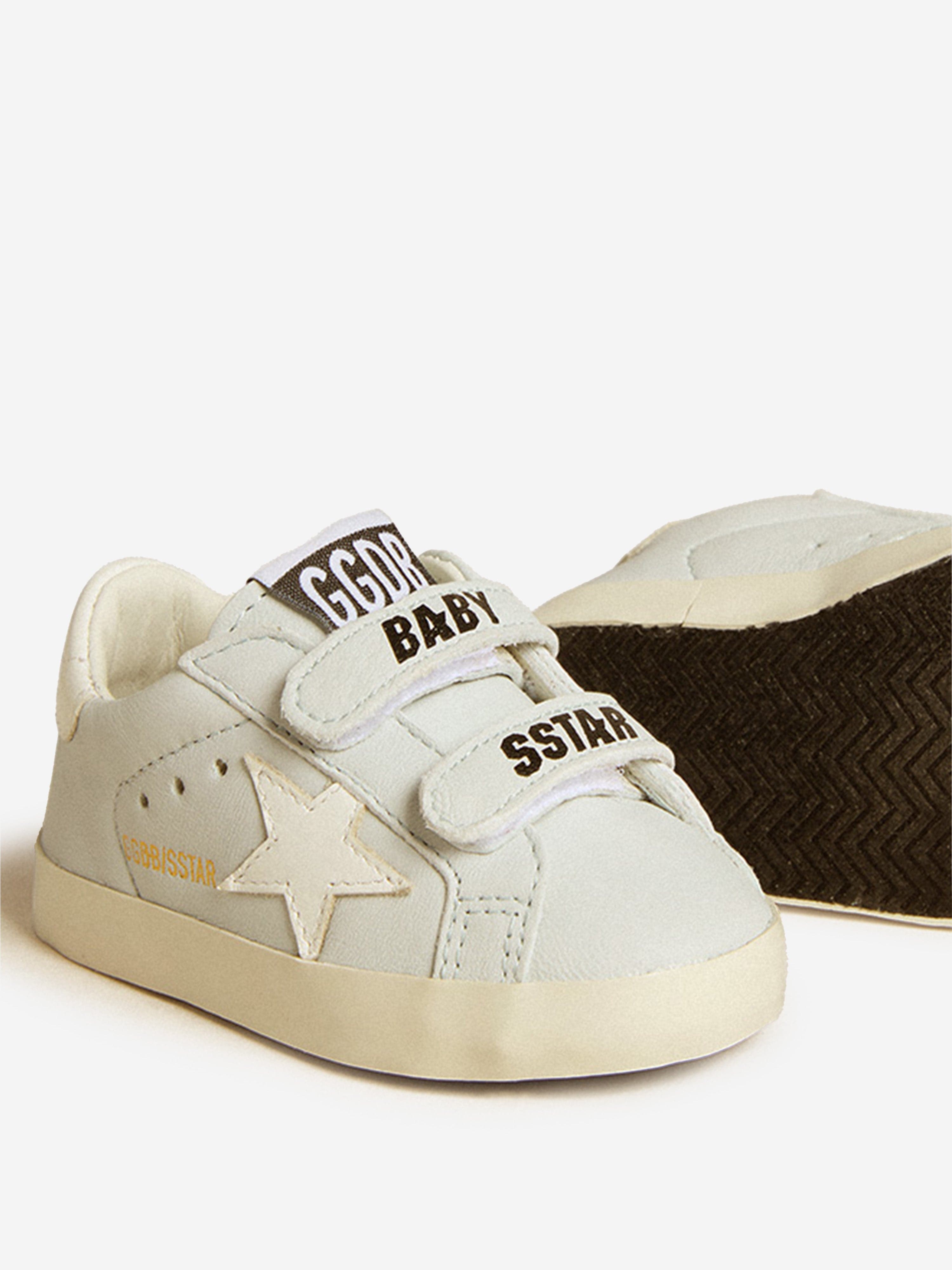 Grey Leather School Trainers for Baby Boys - Comfortable & Durable Toddler Shoes for School, Play & Everyday Wear