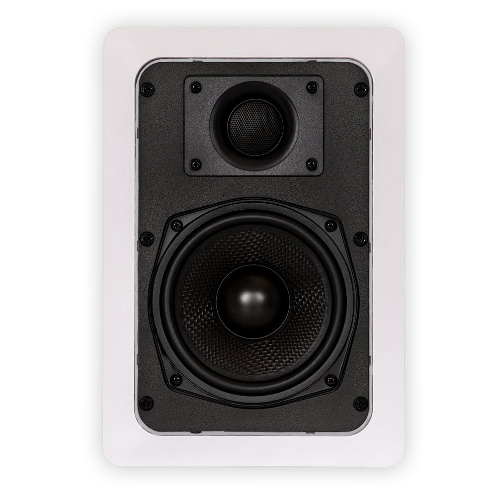 Theater Solutions TS50W In-Wall Speakers - 2 Pair Pack for Surround Sound & Home Theater Systems | Perfect for Living Rooms, Bedrooms, and Home Cinemas