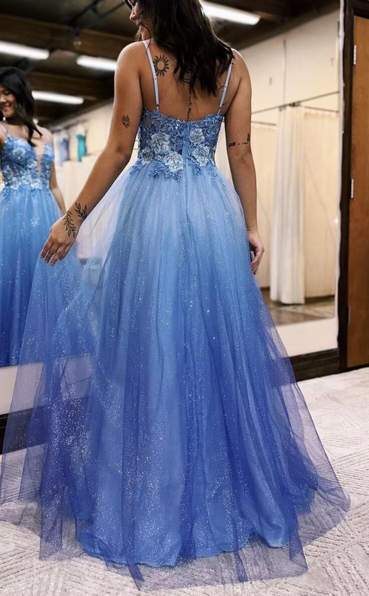 Elegant A-Line Prom Dresses for Women - Long Tulle Formal Evening Gown with Flowy Skirt | Perfect for Homecoming, Prom Night, Wedding & Special Occasions