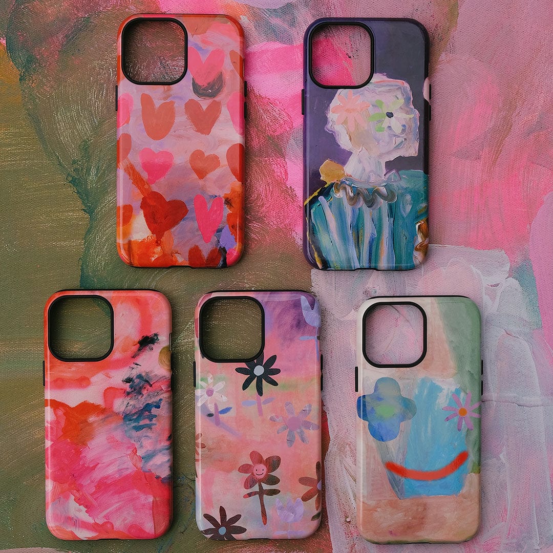 Premium Lazy Daisy Floral Phone Case - Shockproof & Slim Design for iPhone 15/14/13/12/Pro/Max - Perfect for Everyday Use, Travel & Outdoor Activities