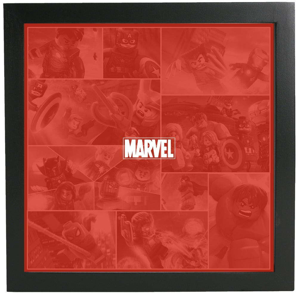 Lego® Marvel Super Heroes Minifigure Display Frame - Collectible Minifigures Showcase for Home & Office Decor