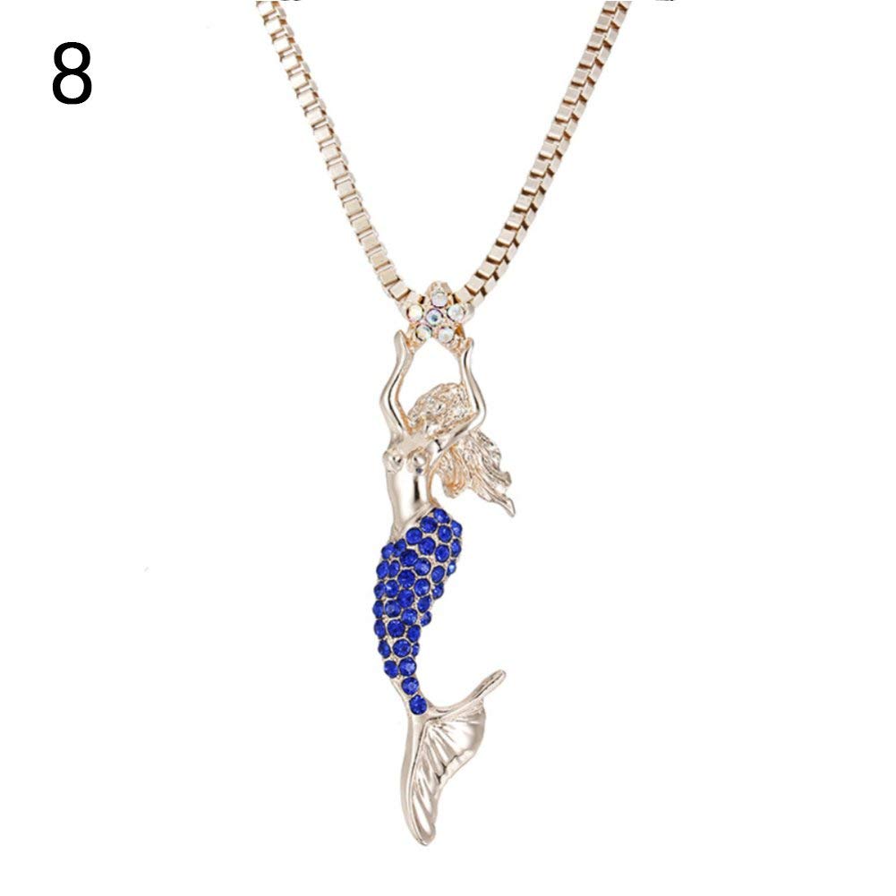 Elegant Rhinestone Mermaid Pendant Necklace for Women - Silver & White Pet Memorial Urn Jewelry - Perfect Gift for Her - Ideal for Funerals, Memorials & Special Occasions