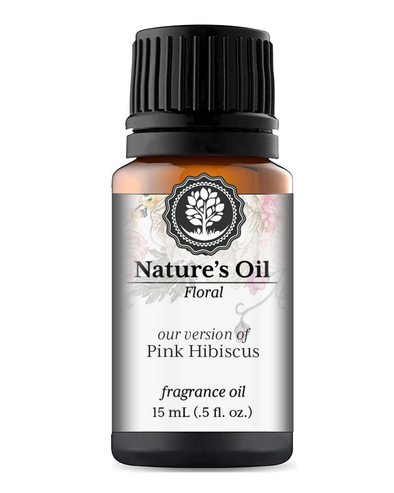 Pink Hibiscus Fragrance Oil (15ml) - Premium Essential Oil for Aromatherapy Diffusers, Handmade Soap, Scented Candles, DIY Lotions, Home Fragrance, Linen Spray, Bath Bombs & Slime Making - Floral Scent for Relaxation & Spa Day