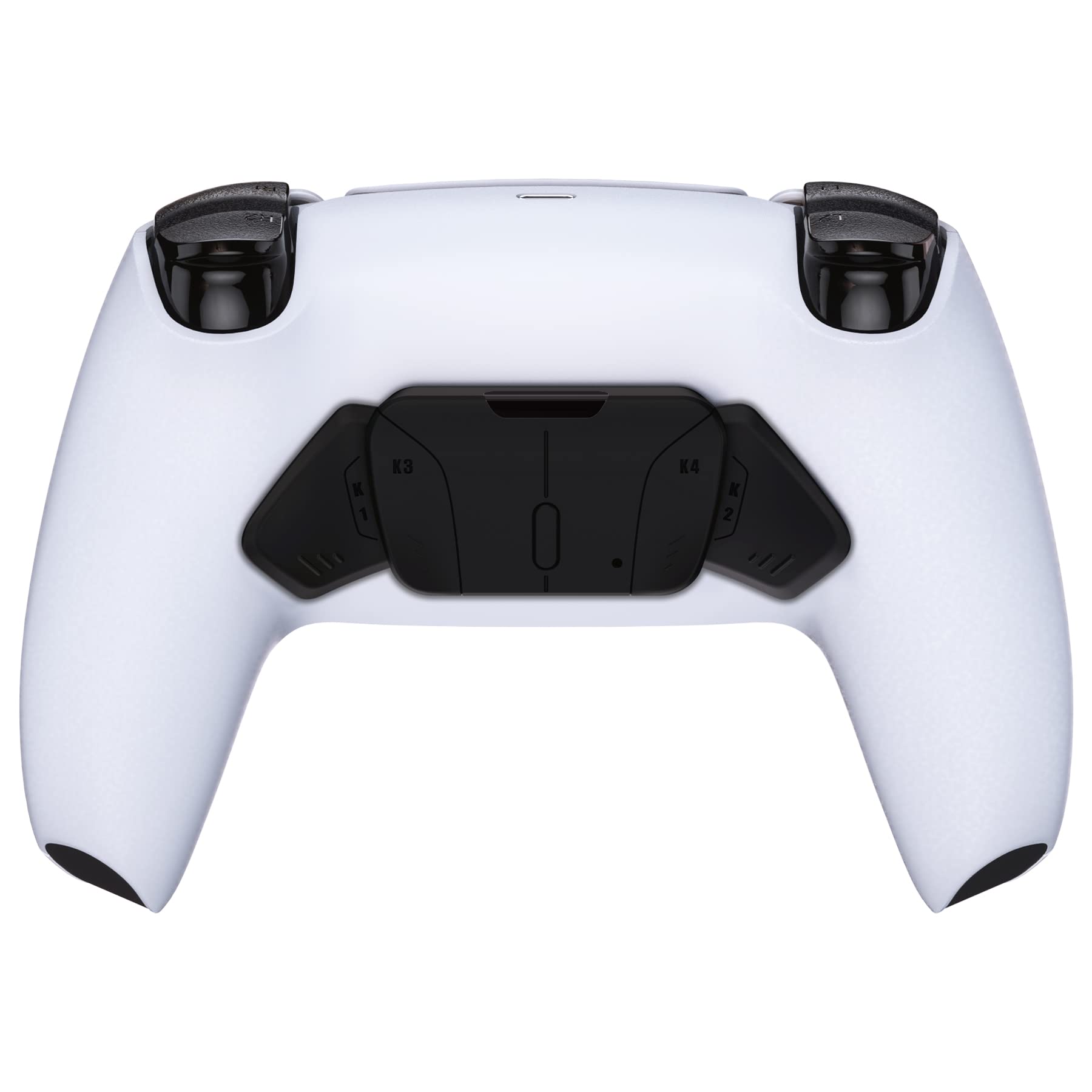 eXtremeRate RISE4 Replacement Back Paddles & Remapper Board for PS5 Controller - Customizable K1K2K3K4 Back Buttons & PCBA Board (Black) | Gaming Accessories for Competitive Play & Enhanced Control